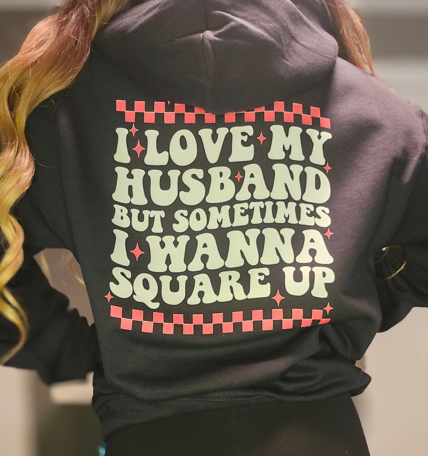 Square Up Husband Hoodie